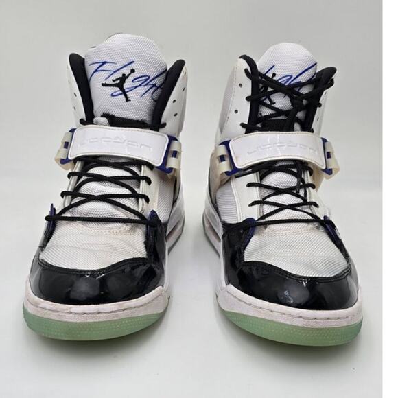 Jordan Flight 45 High Concord DC2571-100 White Black Basketball Shoe Men's 11 - Picture 4 of 11